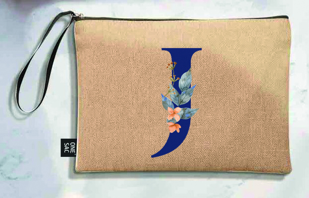 Bolso de mano letra j una pieza (diseño variado) (25×18×1 )